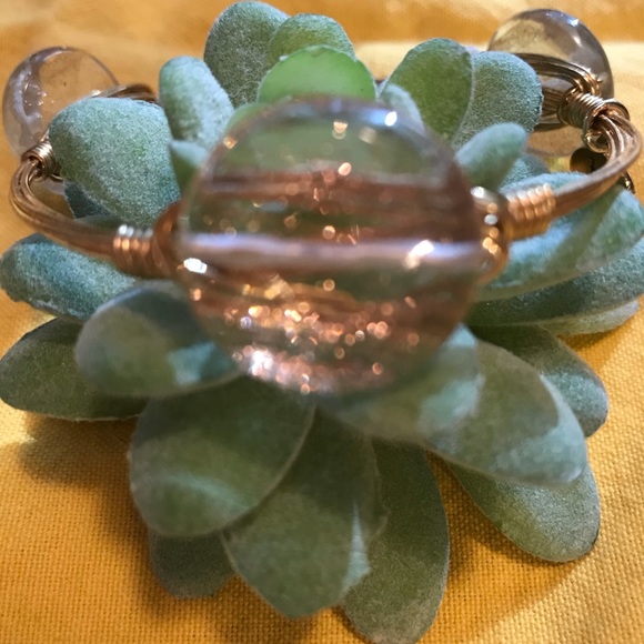 Bourbon And Boweties Gold Wrap Bangle Bracelet - Picture 5 of 8